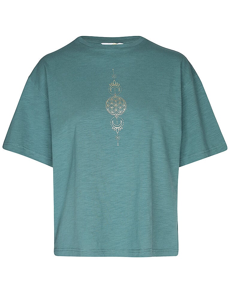 SPIRIT OF OM Damen Yogashirt Priya dunkelgrün | S